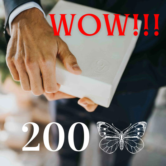 200 Lebende weiße Schmetterlinge zum fliegen lassen für eine Hochzeit oder Veranstaltung